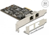 Delock 89392, Delock PCI Express x2 Karte auf 2 x 2,5 Gigabit LAN i225 (Mini PCI