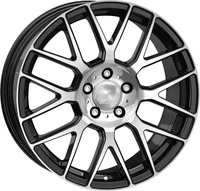 2DRV WH26 Schwarz Hochglanzpoliert Alufelge 19 Zoll ET45 5x112 ML66,6