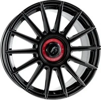 Damina Performance DM09 Black Painted Red Inlay Alufelge 18 Zoll ET30 5x112...