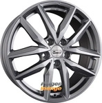 CMS C28 Racing Silver Alufelge 19 Zoll ET46 5x100 ML57,1