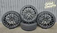 2DRV WH37 Race Silber Lackiert Alufelge 20 Zoll ET42 5x112 ML66,6