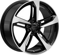 2DRV WH36 Schwarz Gl&auml;nzend Lackiert Alufelge 19 Zoll ET48 5x112 ML66,6