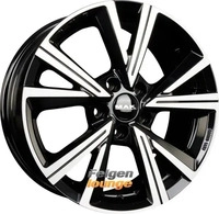 MAK Qvarz Gloss Black Alufelge 16 Zoll ET35 5x110 ML65,1