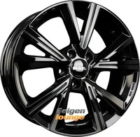 MAK Qvarz Gloss Black Alufelge 16 Zoll ET47 5x100 ML57,1