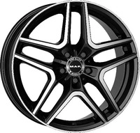 MAK Aurum Gloss Black Mirror Ring Alufelge 19 Zoll ET48 5x112 ML66,6