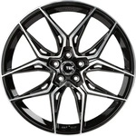 TEC Speedwheels GT9 Schwarz-matt-frontpoliert Shadow Edition Alufelge 19 Zoll ET48