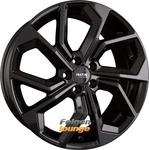Platin P97 Black Glossy Alufelge 17 Zoll ET41 5x112 ML57,1