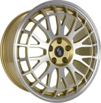 Eta Beta Unit Gold Shiny Lip Polish Alufelge 19 Zoll ET45 5x112 ML78,1