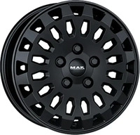 MAK Overland Matt Black Alufelge 16 Zoll ET46 5x108 ML65,1