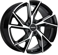 Carmani 23 Rudi Black Polish Alufelge 18 Zoll ET40 5x108 ML63,4