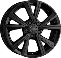 MAK Qvarz Gloss Black Alufelge 16 Zoll ET40 5x108 ML72