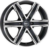 MAK King 6 Ice Black Alufelge 16 Zoll ET20 6x139,7 ML106,1
