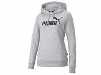 Puma Damen Essential Logo Hoodie FL grau