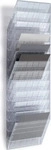 DURABLE 1709781400, DURABLE FLEXIBOXX Wandprospekthalter DIN A4 12-Fach transparent