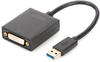 Digitus DA-70842, 0 DIGITUS USB 3.0 auf DVI Adapter USB 3.0 auf DVI Adapter, 1080p