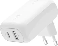 Belkin WCB009VFWH, Belkin BoostCharge 42 W USB-A, USB-C Ladeger&auml;t, wei&szlig;