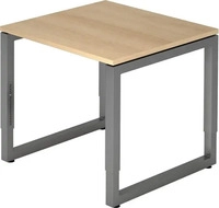 HAMMERBACHER VRS08/E/G, HAMMERBACHER h&ouml;henverstellbarer Schreibtisch VRS08/E/G eiche