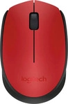 Logitech 910-004641, Logitech M171 Maus (kabellos, rot)