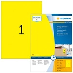 HERMA 4401-100, HERMA Etiketten SPECIAL 210,0 x 297,0 mm, gelb, 100 St.