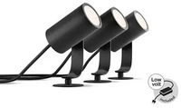 PHILIPS 915005629701, Philips Hue Lily 3-er Pack black