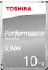 Toshiba HDWR11AUZSVA, Toshiba X300 Performance Festplatte - 10 TB, bulk 3.5 ",