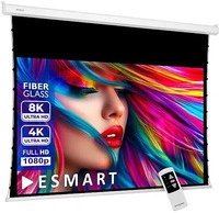 eSmart 59270917, eSmart Professional TATENSO Tageslicht Tension Leinwand grau...