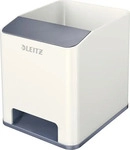 LEITZ 53631001, LEITZ WOW Duo Colour Stiftehalter 9,0 x 10,1 x 10,0 cm perlwei&szlig;/grau