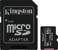 Kingston SDCS2/64GB, Kingston Canvas Select Plus - microSDHC 64GB Kit