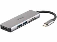 D-Link DUB-M530, D-Link 5-In-1 USB-C Hub mit HDMI/Kartenleser und USB-C Thunderbolt 3