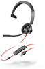 poly 214014-01, Poly Blackwire 3300 Series 3315 Mono Headset On-Ear USB-A, 3,5 mm