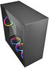 Sharkoon PURE STEEL RGB Gehäuse ohne Netzteil schwarz, 2x USB 3.0, 1x Mikrofon, 1x
