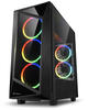 Sharkoon REV200 RGB Midi-ATX-Tower Gehäuse ohne Netzteil Schwarz, 2x USB 3.0, 2x USB