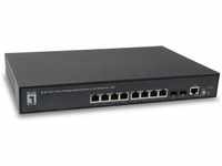 LevelOne GEP-1061, LevelOne Switch 10 Gigabit Ethernet-Ports mit 8 PoE Gigabit-Ports