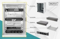 Digitus DN-10-SET-2-B, Digitus Netzwerk-Set 254 mm (10") - 9HE, 312 x 300 mm (B x T)