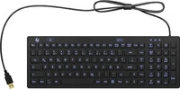 KEYSONIC 60885, KeySonic KSK-6031INEL kabelgebundene Hygienetastatur - QWERTZ DE -