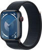 Apple Watch Series 9 (GPS + Cellular) 45 mm Aluminiumgehäuse Mitternacht, Sportband