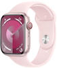 Apple Watch Series 9 (GPS + Cellular) 45mm Aluminiumgehäuse pink, Sportband pink S/M