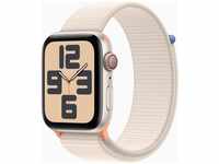 Apple Watch SE (GPS + Cellular) 44mm Aluminiumgehäuse polarstern, Sport Loop
