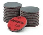 MIRKA ABRALON Schleifscheiben Schaum &Oslash; 77mm GRIP UNGELOCHT P500 VPE: 20 ST&Uuml;CK