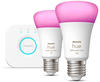 Philips Hue 929002468810, Philips Hue HUE weiß and Color Ambiance Starter-Set 2xE27
