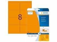 HERMA 5145, Herma 5145 Etiketten A4 neon-orange 99,1x67,7 mm Papier matt 160 St.