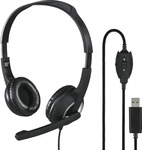 Hama 139928, Hama USB PC Office Headset HS-USB250 Stereo Schwarz