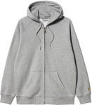 Carhartt WIP I033664-00MXX, Carhartt WIP - Hooded Chase Grey Heather/Gold - Zipper -