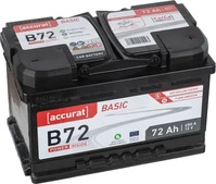 Accurat ABN-B72, Accurat Basic B72 Autobatterie 72Ah, inkl. 7.5 Euro Pfand