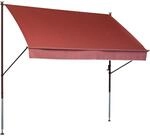 Angerer Freizeitm&ouml;bel Klemmmarkise 'Style' mit Volant/wasserabweisend 200 x 150 cm