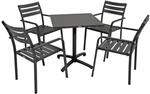 Garden Pleasure Gartenm&ouml;belset 'Treviso' f&uuml;r 4 Personen Aluminium