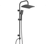 Sch&uuml;tte &Uuml;berkopf-Brauseset 'MALLORCA' schwarz matt &Oslash; 20 cm