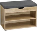 Kesper Schuhschrank braun 60 x 47 x 30 cm mit Sitzkissen