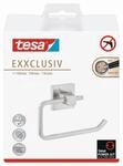 tesa Toilettenpapierhalter 'Exxclusiv' Edelstahloptik mit Klebel&ouml;sung 16 x 9,9 x 4,5