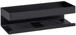 Wenko Wandablage 'Turbo-Loc&reg; Genova' matt schwarz 30 x 10,5 x 8 cm